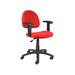 Boss Office Products B326-RD Red Microfiber Deluxe Posture Chair w/ Adjustable Arms.