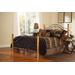 Hillsdale Furniture Winsloh Metal King Bed with Frame and Oak Wood Posts, Black - 164BKR