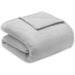 Intelligent Design Microlight Plush Full/Queen Oversized Blanket in Grey - Olliix ID51-828