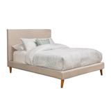 Britney Queen Upholstered Platform Bed - Alpine Furniture 1096Q