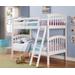 Twin Over Twin Columbia Bunkbed White - Donco 311-TTW