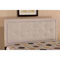 Hillsdale Furniture Becker King Upholstered Headboard with Frame, Cream - 1299HKRB