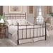 Hillsdale Furniture Providence Metal Full/Queen Headboard and Frame with Spindle Design, Antique Bronze - 380HFQR