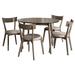 Hillsdale Furniture Mayson Wood 5 Piece Dining, Gray - 4552DT5C2
