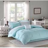 Intelligent Design Toren Twin XL Comforter & Sheet Set in Aqua - Olliix ID10-1233