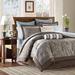 Madison Park Aubrey King 12 Piece Complete Bed Set in Blue - Olliix MP10-116