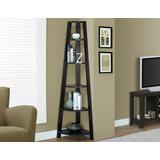 "Bookshelf / Bookcase / Etagere / Corner / 5 Tier / 72""H / Office / Bedroom / Laminate / Brown / Contemporary / Modern - Monarch Specialties I 2495"