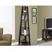 "Bookshelf / Bookcase / Etagere / Corner / 5 Tier / 72""H / Office / Bedroom / Laminate / Brown / Contemporary / Modern - Monarch Specialties I 2495"