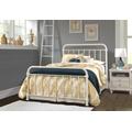 Hillsdale Furniture Kirkland Metal Full Bed, Soft White - 1799BFR