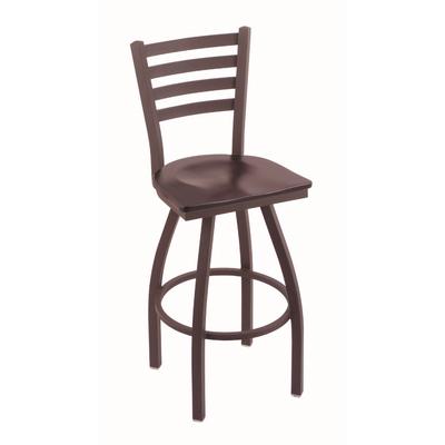 "Holland 41025BZDCMpl 410 Jackie 25"" Counter Stool /w Bronze Finish, Dark Cherry Maple Seat"