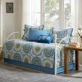 Madison Park Tangiers Daybed 6 Piece Daybed Set in Blue - Olliix MP13-3973