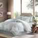 Madison Park Essentials Knowles King Complete Comforter & Cotton Sheet Set in Aqua - Olliix MPE10-161