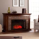 Canyon Heights Simulated Stone Electric Fireplace - SEI Furniture FE9023