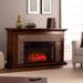 Canyon Heights Simulated Stone Electric Fireplace - SEI Furniture FE9023