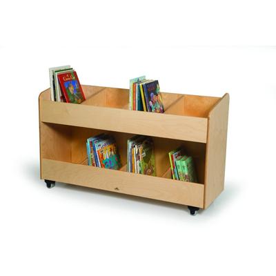 8 Section Mobile Book Storage Cabinet - Whitney Brothers WB0296