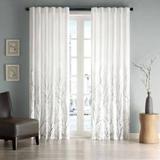 "Madison Park Andora 84"" Panel Window Curtain in White - Olliix WIN40-100"