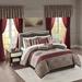 Madison Park Essentials Delaney Queen 24 Piece Room In a Bag in Red - Olliix MPE10-707