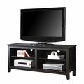 58 in. Wood TV Console - Black - Walker Edison W58CSPBL