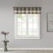 "Madison Park Amherst 50x18"" Polyoni Pintuck Window Valance in Natural - Olliix MP41-2227"