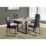 "Dining Table / 60"" Rectangular / Kitchen / Dining Room / Metal / Laminate / Brown / Black / Contemporary / Modern - Monarch Specialties I 1100"