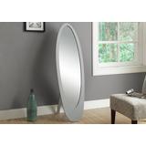 "Mirror / Full Length / Standing / Floor / 60"" Oval / Dressing / Bedroom / Wood / Grey / Contemporary / Modern - Monarch Specialties I 3359"