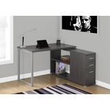 Computer Desk / Home Office / Corner / Left / Right Set-Up / Storage Drawers / L Shape / Work / Laptop / Metal / Laminate / Grey / Contemporary / Modern - Monarch Specialties I 7135