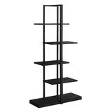 "Bookshelf / Bookcase / Etagere / 5 Tier / 60""H / Office / Bedroom / Metal / Laminate / Black / Contemporary / Modern - Monarch Specialties I 7231"