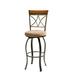 Hamilton Swivel Bar Stool in Cherry with Metal Powell 697-481