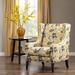 Madison Park Barton Wing Chair in Yellow - Olliix FPF18-0418