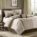 Madison Park Dallas Cal King 7 Piece Comforter Set in Khaki - Olliix MP10-315