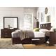 Riva California King-size Platform Storage Bed in Espresso - Modus RV23D6