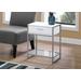 Accent Table / Side / End / Nightstand / Lamp / Storage Drawer / Living Room / Bedroom / Metal / Laminate / Tempered Glass / White / Grey / Contemporary / Modern - Monarch Specialties I 3503