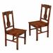 Huntsman Dining Chair - Dark Oak (Set of 2) - Walker Edison CHH2DO