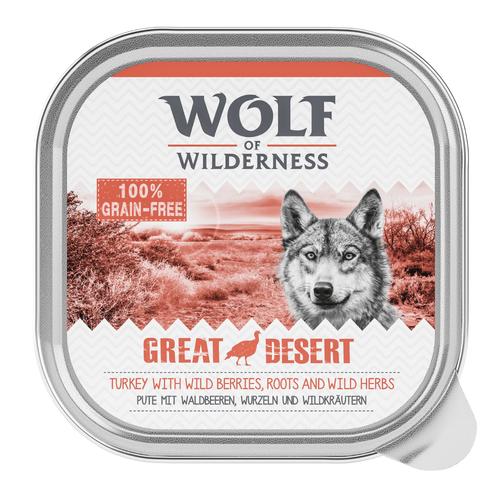 24 x 300g Great Desert - Pute Wolf of Wilderness Hundefutter nass