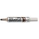 Pentel Maxiflo Whiteboard-Marker, konisch, breit, Braun, 12 Stück