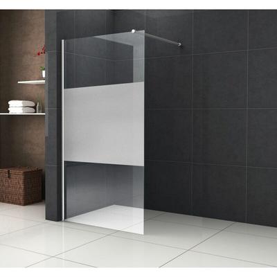 8 mm Duschwand stretto-cover 120 x 200 cm - Klarglas, teilsatiniert Image