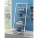 Graystone 4 Tier Ladder Bookcase/shelf in Faux Birch/White Frame - Convenience Concepts 111289C1WF