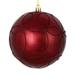 Vickerman 536612 - 4" Wine Candy Ball Circle Glitter Christmas Tree Ornament (4 pack) (N182419D)