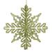 Vickerman 541012 - 6" Lime 3D Glitter Snowflake Christmas Tree Ornament (3 pack) (M187373)