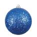 Vickerman 572467 - 4.75" Blue Sequin Ball Christmas Tree Ornament (4 pack) (N591202DQ)