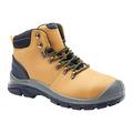 Blackrock Malvern Tan/Honey Lightweight Safety Boots S3 Steel Toe Cap Boots Mens Women Safety Shoes, Water Resistant Safety Boots Protective Steel Midsole, Leather Work Boots, Anti-Slip - Size 6