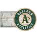 Oakland Athletics 6" x 12" Mounted Key Holder