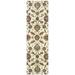 White 27 x 0.32 in Area Rug - Astoria Grand Greenwich Floral Ivory Area Rug Polypropylene | 27 W x 0.32 D in | Wayfair ARGD7438 45542737