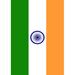 Toland Home Garden Flag of India Polyester 18 x 12.5 in. Garden Flag in Green/Orange | 18 H x 12.5 W in | Wayfair 1110636