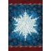 Toland Home Garden Solo Snowflake 12.5 x 18 Inch Garden flag, Polyester in Blue/Red | 18 H x 12.5 W in | Wayfair 1110546