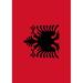 Toland Home Garden Flag of Albania 28 x 40 inch House Flag, Polyester in Red | 40 H x 28 W in | Wayfair 1010568