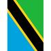 Toland Home Garden Tanzania Polyester 18 x 12.5 inch Garden Flag in Black/Blue/Green | 18 H x 12.5 W in | Wayfair 1110726