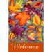 Toland Home Garden Autumn Welcome Polyester 18 x 12.5 inch Garden Flag in Orange | 18 H x 12.5 W in | Wayfair 1110139