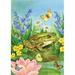 Toland Home Garden Frog Pond Polyester 18 x 12.5 inch Garden Flag in Blue/Green | 18 H x 12.5 W in | Wayfair 112563
