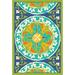 Toland Home Garden Medallion Compass 28 x 40 inch House Flag, Polyester in Blue/Brown/Green | 40 H x 28 W in | Wayfair 1010883